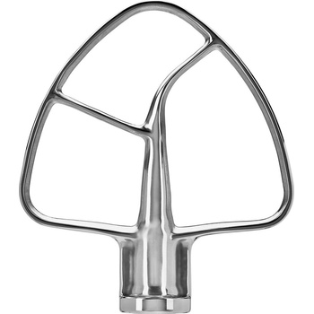 KitchenAid Плоска приставка за настолен миксер 5KSM5THFBSS, неръждаема стомана, KitchenAid (KA5KSM5THFBSS)