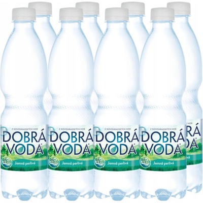 Dobrá voda jemně perlivá 8 x 0,5 l