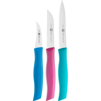 ZWILLING Twin Grip Ножове за зеленчуци и плодове, син и розов, 3 бр (38099-004-0)