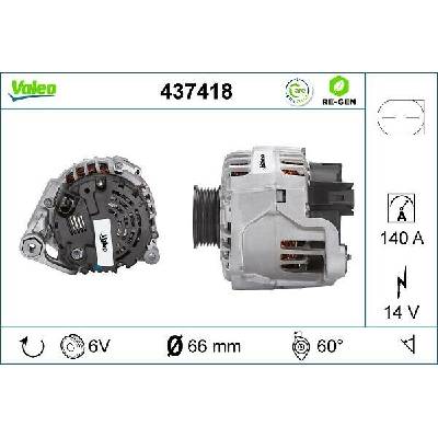 Alternátor VALEO 437418