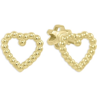 Soliter Romantické zlaté náušnice Srdce 231 001 00684 0000000