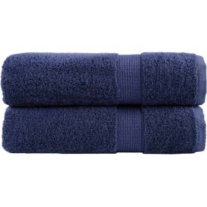 vidaXL Премиум хавлиени кърпи SOLUND 2 бр сини 100x150 см 600 gsm (137263)