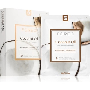 FOREO Farm to Face Sheet Mask Coconut Oil подхранваща платнена маска 3x20ml