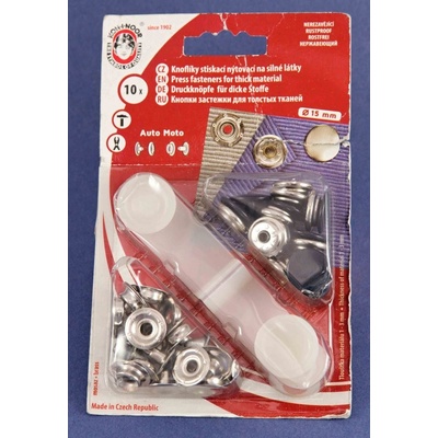 Auto-Moto cvoky - tmavo modrá - priemer 1,5 cm - 10 ks
