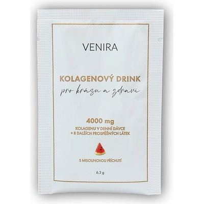 Venira Drink kolagenový nápoj pro krásné vlasy nehty a pleť 6.3 g jahoda