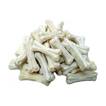 Pet Interest White Pressed Bones - Лакомство за кучета, бели кокали от пресована кожа, в пакет 13 см