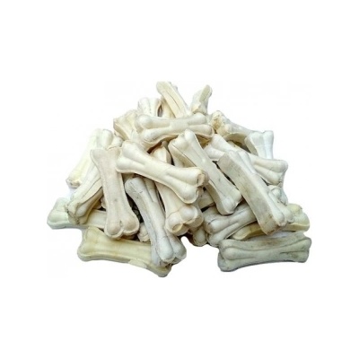 Pet Interest White Pressed Bones - Лакомство за кучета, бели кокали от пресована кожа, в пакет 13 см
