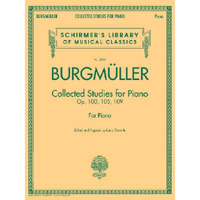 BURGMÜLLER: Collected Studies For Piano, Op.100, Op.105, Op.109
