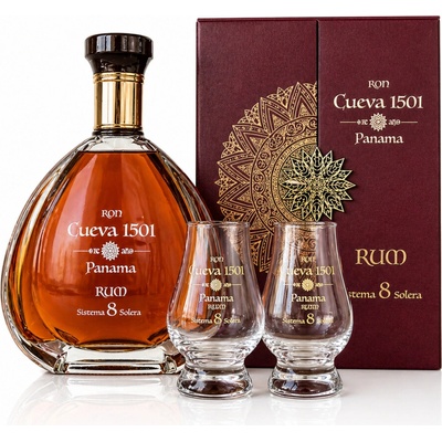 Rum Cueva 1501 Casco Viejo Slásico 8 SC 40% 0,7 l (dárkové balení sklenice)