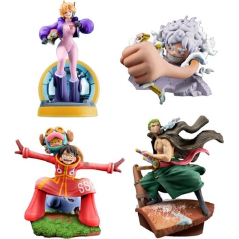 Megahouse Комплект мини фигури MegaHouse Animation: One Piece - Re Birth Egghead (Petitrama), 9 cm (MEHO518837-SET)