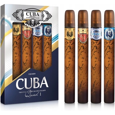 Cuba sada Originál mix EDT 4 x 35 ml Gold Royal Winner Shadow