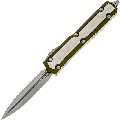 Microtech Makora D/E SS Stonewash F/S and STW OD Green 206-12ODBIS