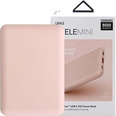 UNIQ Fuele Mini 8000 mAh USB-C PD růžová UNIQ-FUELEMINI-PINK