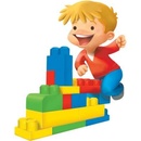 Mega Bloks Mega Kostky v plastovém pytli 24 ks