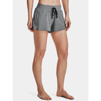 Under Armour Recover Sleep Womens Shorts Black Fade Heather/Metallic Silver