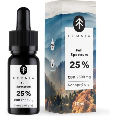 Hemnia Full Spectrum CBD Konopný olej 25% 7500 mg 30 ml