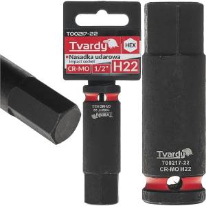 Tvardy Ударна вложка hex 1/2" h22 cr-mo 82124 (t00217-22)