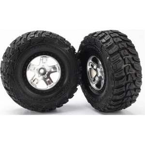 Traxxas колело 2.2/3.0", джанта SCT сатенено-черна, гума Kumho (2) (2WD преден)