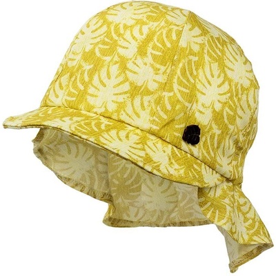 Jamiks Детска памучна шапка Jamiks LEONARD в жълто с десен (LEONARD.Nak.JLG205.B)