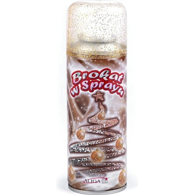 Glitry ve spreji 250 ml 2 zlatá