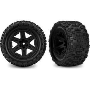 Traxxas колело 2.8", диск RXT черен, гума Sledgehammer ST (4WD п/з, 2WD електро п) (2)