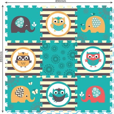 Wiky sovy 9ks 32x32cm