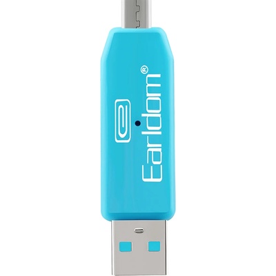 Earldom Преходник Earldom ET-OT05, USB F към Micro USB, Четец за карти, OTG, Различни цветове - 40170 (40170)