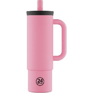 24Bottles Термо чаша Straw Flamingo, 800 ml (002238)