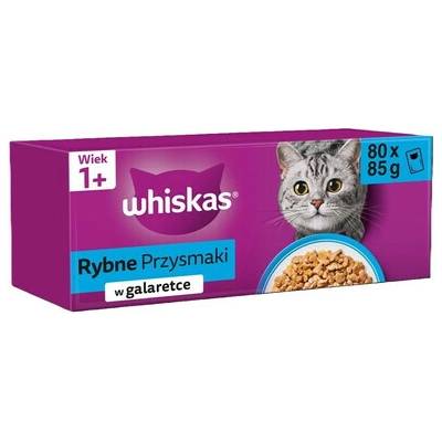 WHISKAS Rybí pochoutky v želé 80 x 85 g