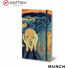 STIFFLEX Zápisník 13x21cm 192 listů Munch