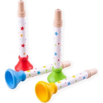 Image 1 of Bigjigs Toys Дървена музикална играчка Bigjigs - Тромпет, асортимент (BJ960)