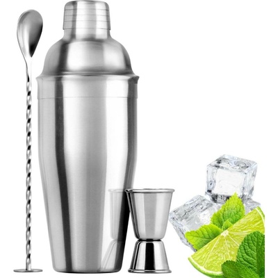 ZULAY Barmanská sada Shaker stříbrná nerez