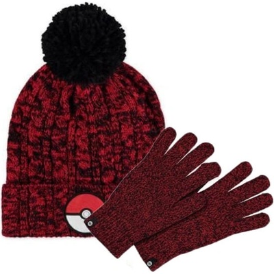 Difuzed Pokémon Poké Ball čiapky a rukavice darčekový set
