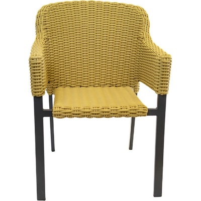 Hartman Cairo zahradní ratanové křeslo s potahem žlutá – Hledejceny.cz