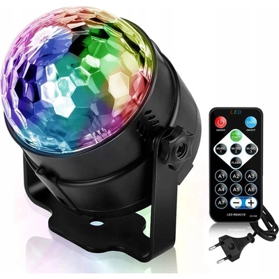 DISKO KOULE PROJEKTOR DISCO LED REFLEKTOR RGB – Zbozi.Blesk.cz