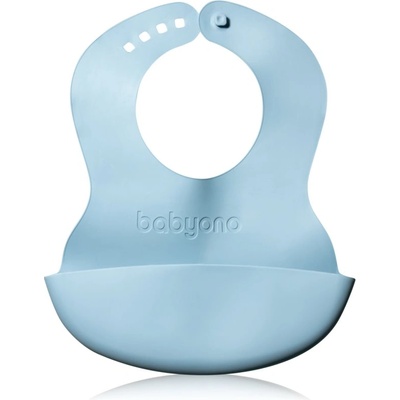 BabyOno Be Active Soft Bib with Adjustable Lock лигавник Blue 6 m+