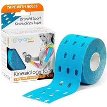 BronVit Sport Kinesio tape děrovaný světle modrá 5cm x 5m