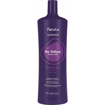 Fanola Wonder No Yellow Shampoo Šampon pro blond melírované a šedivé vlasy 1000 ml