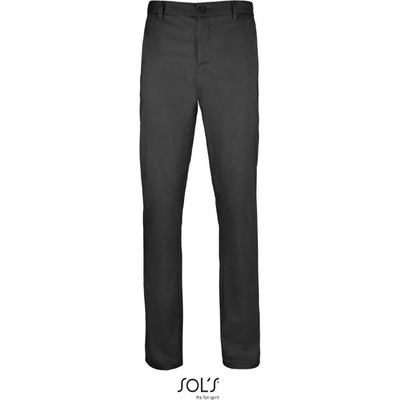 SOL'S jared / Мъжки сатенени еластични панталони - черни 38 m 38 (25291700252)