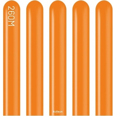 Kalisan Balloons Modelovací balonky oranžové, Standard Orange 260M –