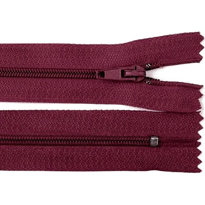 Prima-obchod Spirálový zip No 3 délka 25 cm pinlock, barva 178 bordó