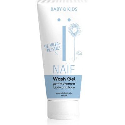 Naïf Baby & Kids Wash Gel почистващ и миещ гел за деца и бебета за тяло и лице 100ml