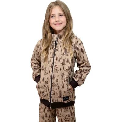 Esito mikina na zips Naše Orličky Brown