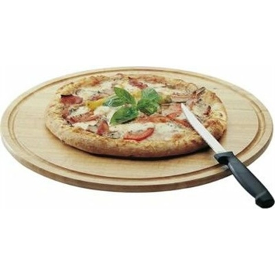 Drevený tanier na pizzu 32 cm s drážkou 100034367