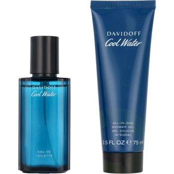 Davidoff Cool Water комплект за мъже EDT 40 мл + душ гел 75 мл
