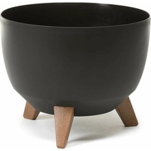 LAMELA ROMA 47 cm, čierna, misa na nožičkách