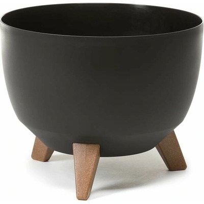 LAMELA ROMA 47 cm, čierna, misa na nožičkách