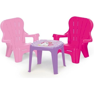 Dolu Unicorn Pink Stôl so stoličkami