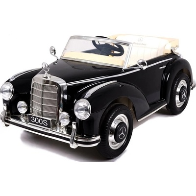 Lean Cars Elektrické autíčko Mercedes Benz 300S Retro lakované 2x45W 1x12V7Ah 2022 čierna