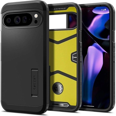Spigen Калъф с Поставка за Google Pixel 9 Pro XL, Spigen Tough Armor Case, Черен (ACS07726)